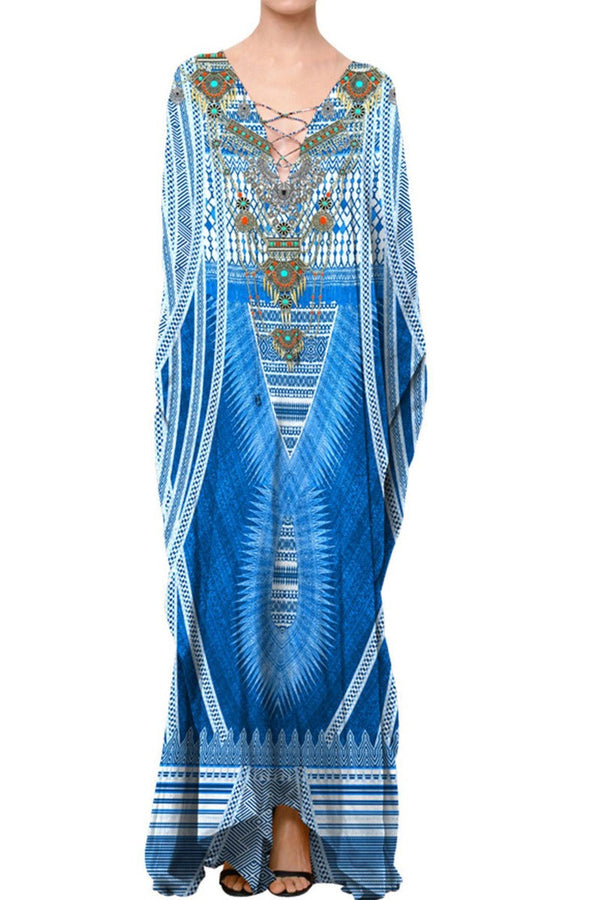 silk kaftan, plus size kaftan, long kaftan, maxi kaftan, Colors of Fashion,