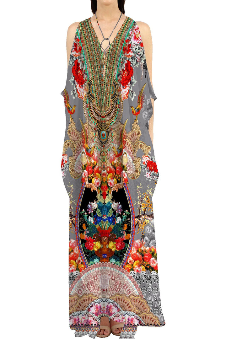 Colors of Fashion, maxi caftan dress, plus size kaftan maxi dress, long caftan dress,