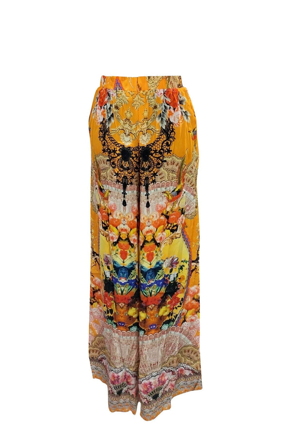 Orange Wide Leg Pant
