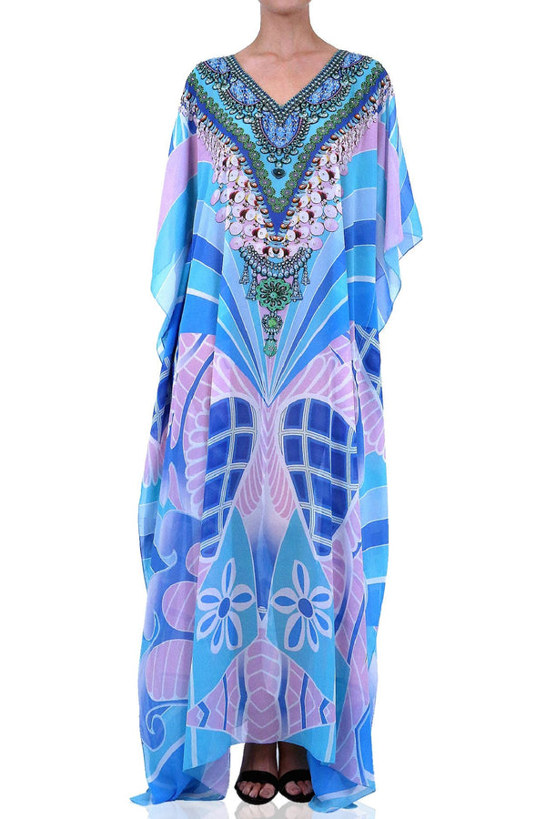 Colors of Fashion, formal caftan dress, sequin kaftan dress, formal caftan