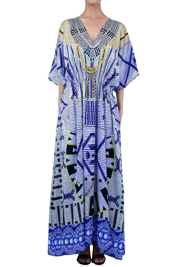 formal kaftan, summer caftan, caftan maxi dress, Colors of Fashion, womens caftan dresses