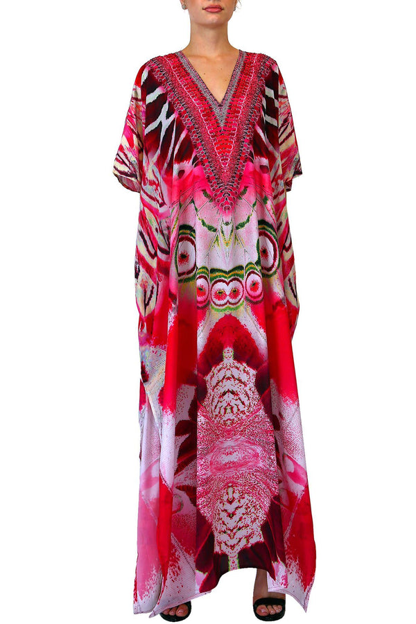Fiery Red kaftan COF