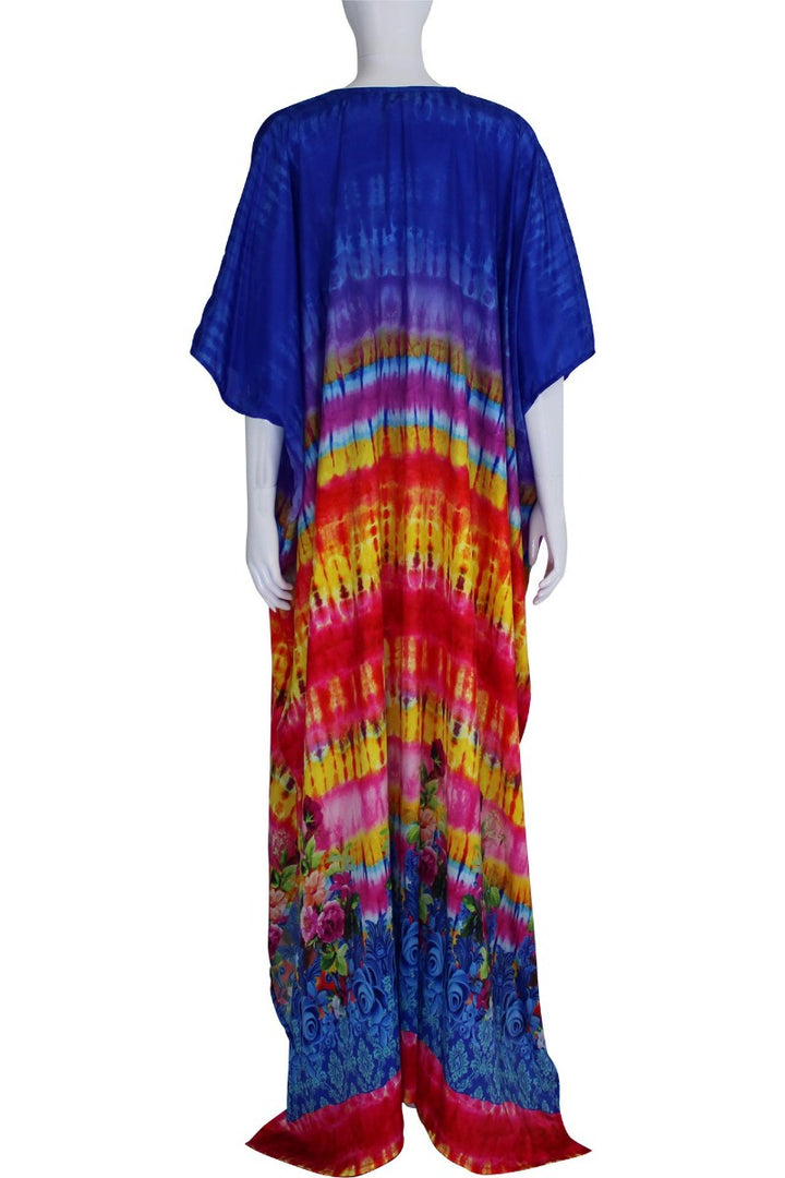 silk caftan, sheer kaftan, Colors of Fashion, plus size kaftan,