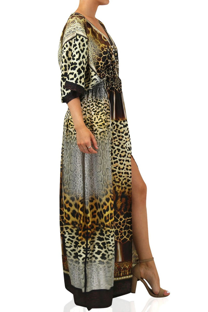 designer caftans, caftans with pockets, caftans for women, Colors of Fashion,