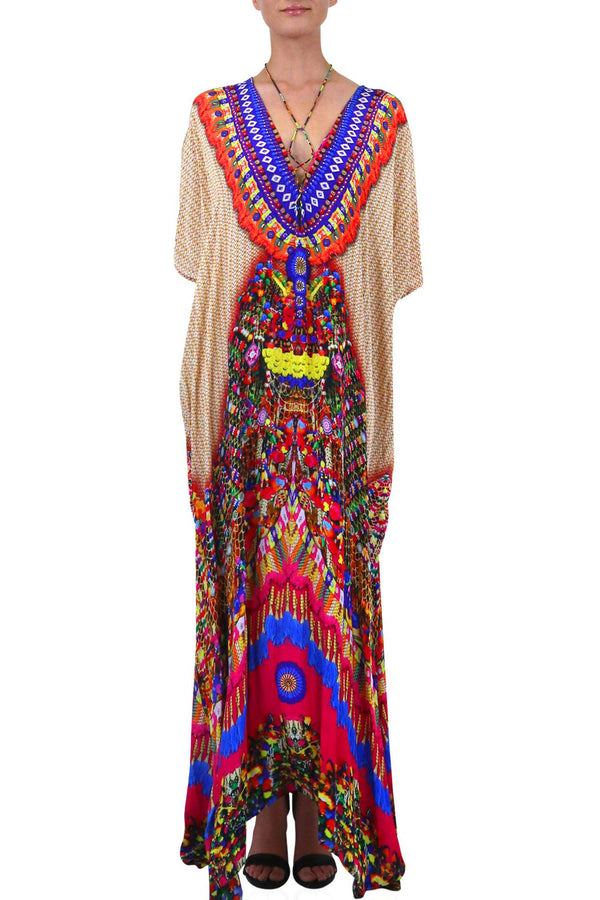 elegant kaftans, elegant caftans, dressy caftans, Colors of Fashion,