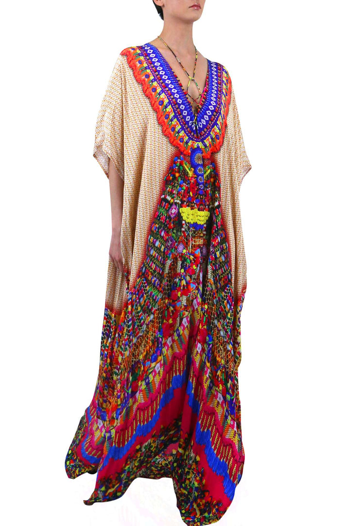 kaftan for women, kaftan elegant, formal kaftan,  Colors of Fashion, embellished kaftan,