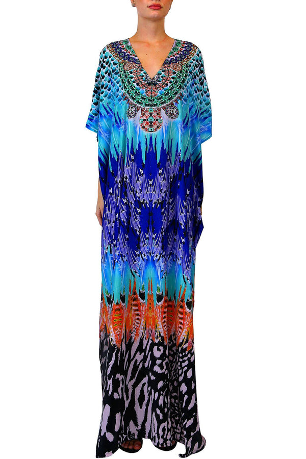 kaftan with pockets, kaftan modern, Colors of Fashion, kaftan luxury, kaftan for women,