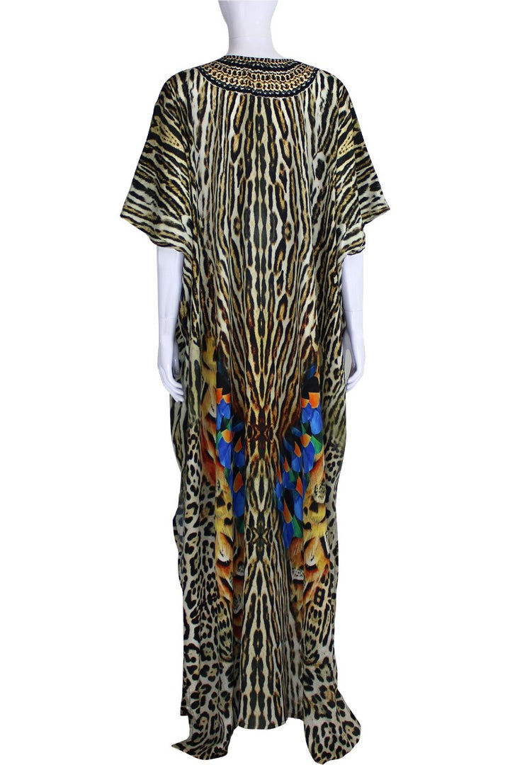 summer caftans sheer caftan, Colors of Fashion, silk kaftan,