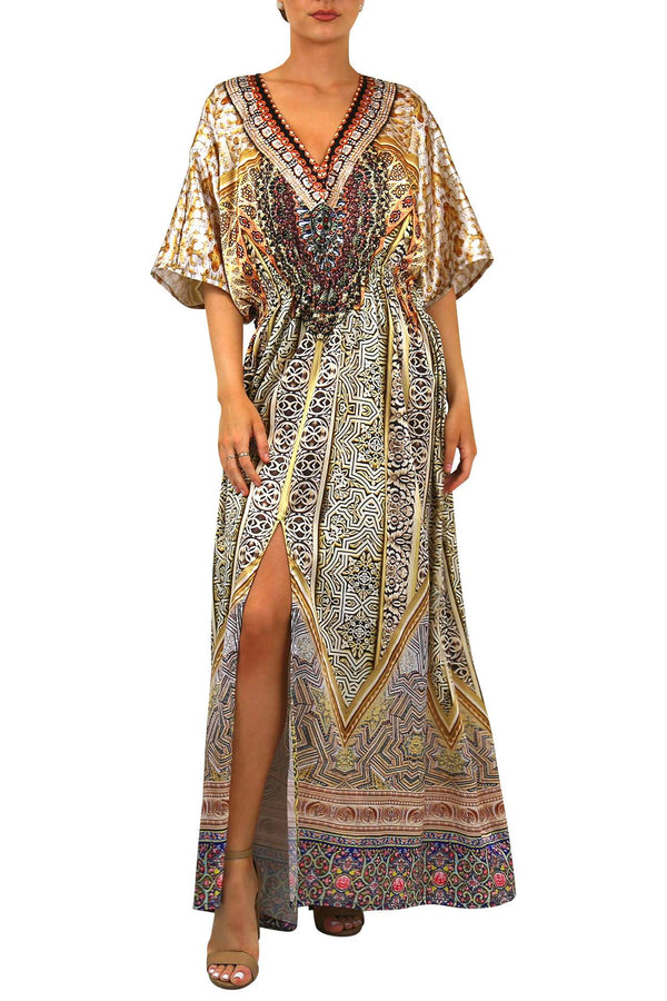  plus size caftans for women, luxury caftan, Colors of Fashion, long kaftan,